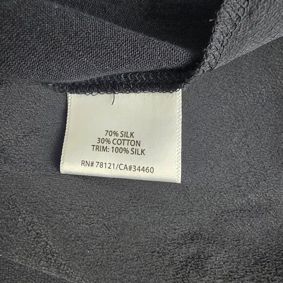 Eileen Fisher Silk Modal Layered Black Hi-Low Tank Dress MED Minimalist Resort‎ - Picture 9 of 11